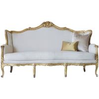 2026 GEDO Modernes Französisches Luxus-Design Stoffbezogenes Sofa mit Goldenem Rahmen für Wohnzimmer