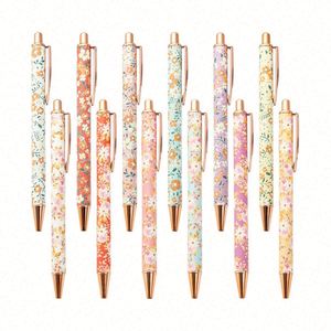 Bolígrafos Metálicos con Punta de Bola y Purpurina, Estilo Moderno y Estético, Papelería Pastel Duradera y Bonita para Estudiantes e Ideas de Regalo - Product Image 1