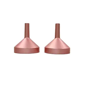 Factory Supply High Quality Big Size Matte Rose Gold Color Aluminum Funnel 25*28mm