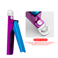 Coupe-ongles pour bébés en gros, coupe-pointes d'ongles colorés en acier inoxydable, ouverture large, cadeau