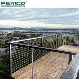 Rampe de <span class=keywords><strong>terrasse</strong></span> verticale en câble métallique pour extérieur, <span class=keywords><strong>balustrade</strong></span> en acier inoxydable - Product Image 4