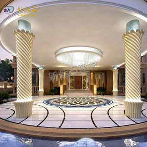 Nouvelles colonnes romaines en pierre magique GRC pour hôtel, villa, décoration de style européen, composants d'entrée de bâtiment extérieur - Product Image 2