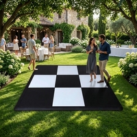 Plancher de danse en vinyle antidérapant, modulaire et portable, sur mesure, pour hôtels et hôpitaux, avec design graphique