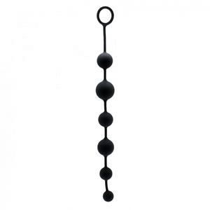 Bolas Anales de Silicona Negra de 40.5 cm, Tapón Anal Vaginal, Bolas Anales Sexuales para Mujeres - Product Image 5