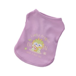 Pet Dog <b>Cat</b> Vest Waffle Knit Cartoon Animal Print Summer Spring Autumn <b>Clothes</b> For Small Pets - Product Image 5