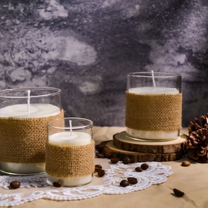 Vela de cera de soja natural en frasco de vidrio - Product Image 4