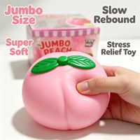 Squishy fruit slow rebound speelgoed: aardbei, druif, perzik, banaan, ananas, appel, wortel, maïs, aubergine, groente, squishy speelgoed