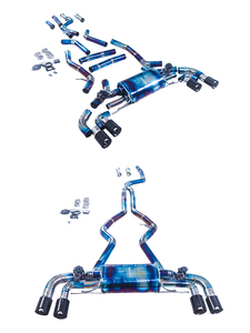 BMW M340i Drei-Liter-Titan-Mittel- und Heckauspuff Zentraler Schalldämpfer Doppelventile Vierfach-Carbonspitzen Großhandelsangebot - Product Image 1