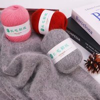 Écharpe en velours de fourrure de vison à poils longs pour bébé d'épaisseur moyenne châle pour tricoter à la main