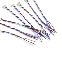 Produsen kawat kustom JST PH 2.0mm rakitan kabel terisolasi PVC 2-arah ke 9-arah konduktor tembaga untuk elektronik