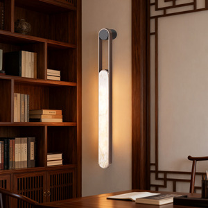 Minimalist Modern LED <b>Wall</b> Lamp Natural Marble Design For Corridor Living Room Restaurant Interior <b>Lighting</b> - Product Image 4