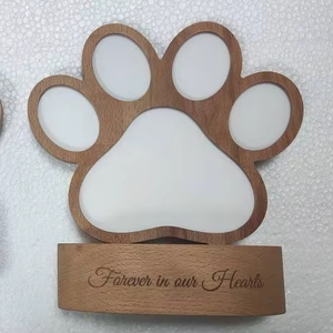 Gỗ hiện đại Paw in Dog memorial khung ảnh-Handmade thân thiện với môi Tùy chỉnh hình ảnh khung pawprint thiết kế cho vật nuôi mất cảm thông - Product Image 1