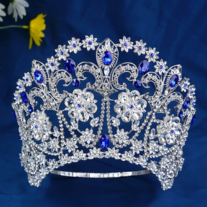 Couronne de Reine de la Beauté Mondiale, Tiara de Mariée en Alliage et Strass, Couronne Exquise Réglable pour Scène, Défilé et Fête - Product Image 6