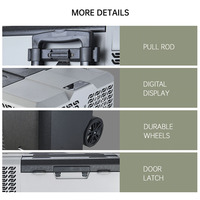 42/52/62L Refrigerador de coche Mini nevera Congelador pequeño 12V Compresor Enfriador portátil 220V 12V Mini refrigerador portátil de coche