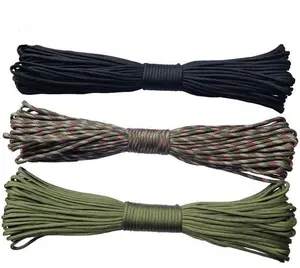 2022 Wholesale Polyester Survival Paracord Rope 100m 7 Strand 1mm 2mm 3mm 4mm 6mm 8mm 10mm Nylon Parachute Cord 750 550 Paracord