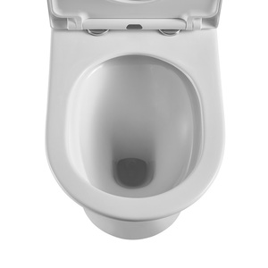 De <span class=keywords><strong>doble</strong></span> <span class=keywords><strong>descarga</strong></span> redondo de cerámica de baño de dos piezas de baño <span class=keywords><strong>wc</strong></span> con UF cubierta de asiento - Product Image 4
