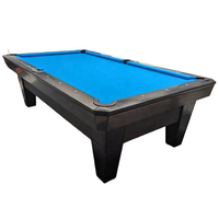 Robuster Billardtisch aus Massivholz mit Gummiboden, klappbar, umweltfreundlich, langlebig, 8ft/9ft, für Zuhause und Club