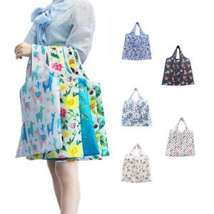 Bolsa de Compras Plegable Ecológica Personalizada con Logotipo, Fabricada en Poliéster RPET 190D, Reutilizable, Lavable, para Almacenamiento de Comestibles - Product Image 2