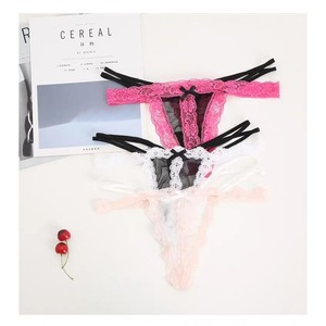 Style européen et américain sexy, mettant en valeur des fesses en forme de pêche, culottes sexy, strings séduisants à bordure en dentelle, taille basse. - Product Image 1