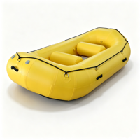 Bateau gonflable miniature de haute qualité sur mesure de 10 pieds pour la navigation en eaux vives, stable, durable, résistant à l'usure et aux UV, pour 4 personnes