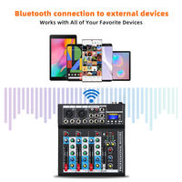 Console audio mini USB portable OEM HT4 Professional 4 canaux pour DJ et musique