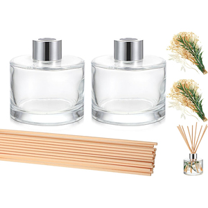 Inthetrend Home Fragrance 50ML Fashion Wood Bottle Lead Free <b>Reed</b> <b>Diffuser</b> Fruity Scent <b>for</b> Essential Oil 15-30 Days Air - Product Image 2