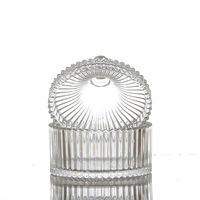 Nouveau design de luxe, pot en verre de 250 ml en forme de yourte, écologique, en stock, support de bougie aromatique unique, bougie aromatique pour la maison