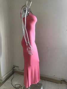 לוגו מותאם אישית שמלת קיץ dupes שמלה ארוכה מודאלי סלון נשים maxi bleasic ללא שרוולים - Product Image 6