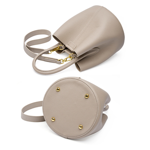Sacs à main en cuir pour femme Cuir de Fleur Pleine Femme Seau Bandoulière Sacs à Main Usine Chine Gros Livraison Gratuite - Product Image 5