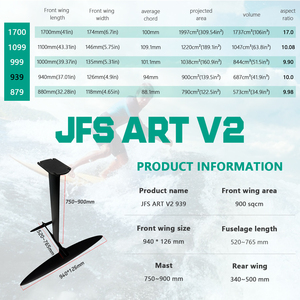 โอเชียน วอเตอร์ส JFS ART V2 939 คาร์บอน ไฮโดรฟอยล์ มาสท์ ดีไซน์ใหม่ กีฬาทางน้ำ ฟอยล์บอร์ด ปั๊มบอร์ด พาดเดิลบอร์ด วิงบอร์ด SUP ฟอยล์ JFS ART V2 - Product Image 4