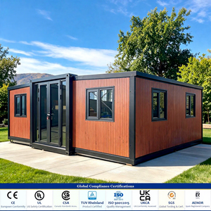 Maison conteneur extensible de 30 pieds pour dortoir de camp minier isolé, moderne, pliable, empilable, personnalisée, clé en main, type bungalow - Product Image 1