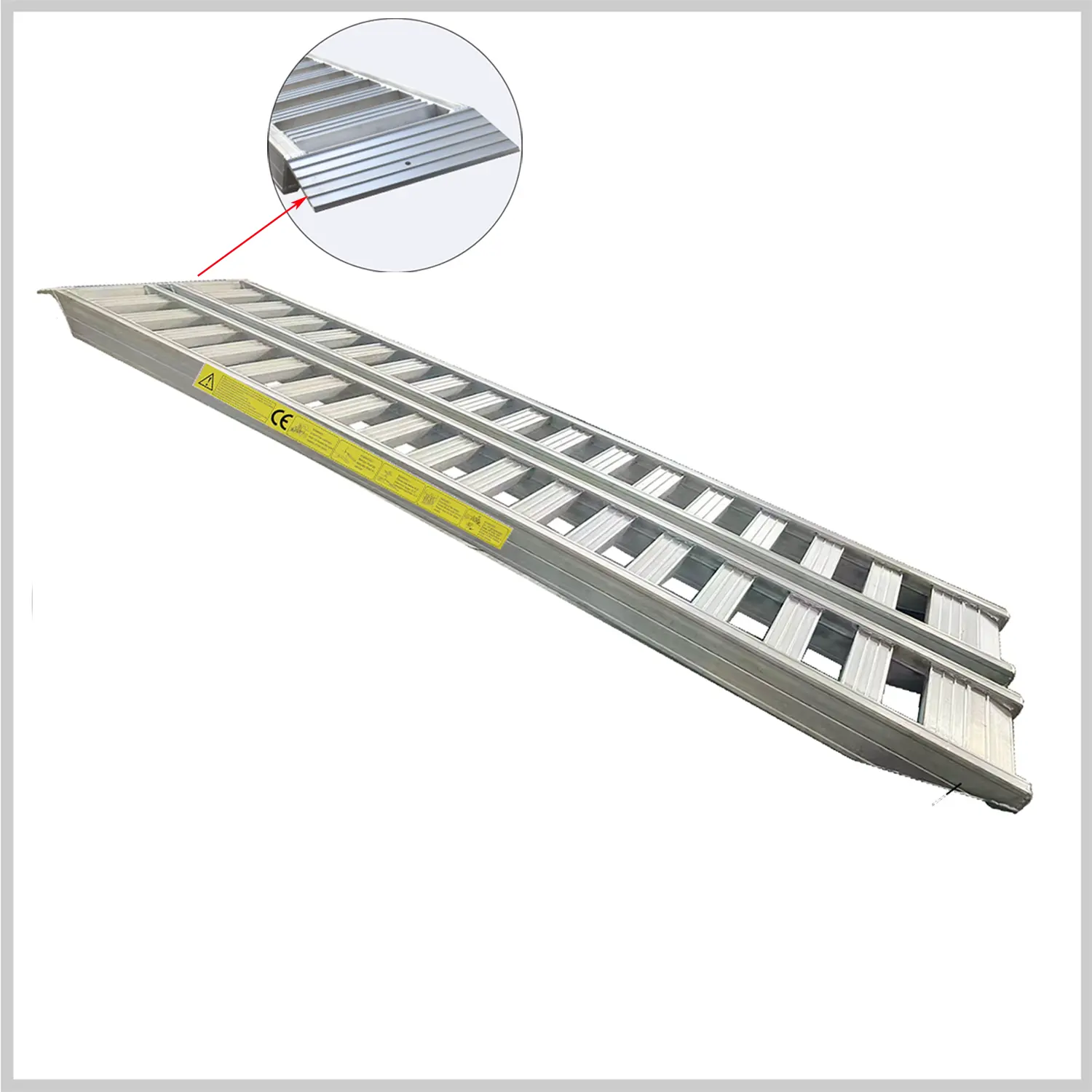 aluminum ramps Suitable for Rubber Tracked or Wheeled machinery for loading