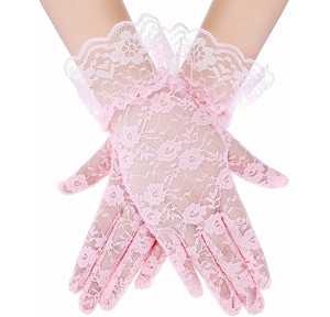 Offre Spéciale Stock Populaire Poignet Partie Gants De Mariage De Mariée en Dentelle Pour Les Femmes - Product Image 6
