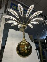 Génie mécanique Fleur Lampe Plafond Pivoine Fleur Pendentif Lumières Dynamique Fleur Up Down hôtel lustre