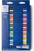 Winsor & Newton Cotman Set de peinture aquarelle 20 couleurs 5ml (0.17-oz) Tubes pour artiste peinture aquarelle