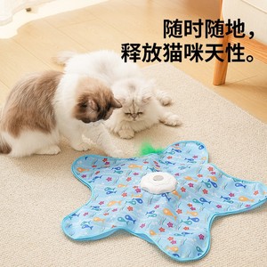 Jouet interactif électrique pour chat, balle de chasse, jeu d'évasion et d'auto-entretenement en intérieur, en plastique - Product Image 3