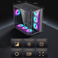 Lovingcool Vente en gros ATX Full Towers Homemade Computer Desk Case Gaming Computer Case Desktop Pc Case Gaming