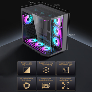 Lovingcool, venta al por mayor, ATX, torres completas, caja de escritorio para computadora casera, carcasa para computadora de juegos, caja para PC de escritorio, juegos - Product Image 6