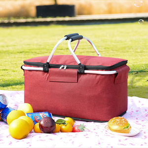 2021 Environmentally Friendly Outdoor Picnic Foldable Portable Cooler Box Small Refrigerator Beach Cooler Bags//