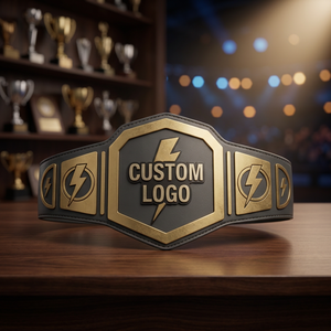 Cinturones de Campeonato Personalizados de Alta Calidad para Taekwondo, Samurai, Grappling, Karate, MMA, Judo, Jiu-Jitsu, con Logotipo Personalizado, Cuero Puro - Product Image 1