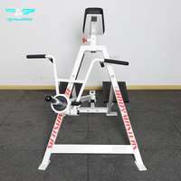 Vente en gros usine : Appareil de musculation commercial robuste en acier, à résistance réglable, à charge de plaques, avec support dorsal et pectoral, pour la musculation des dorsaux et des pectoraux en position T-Bar