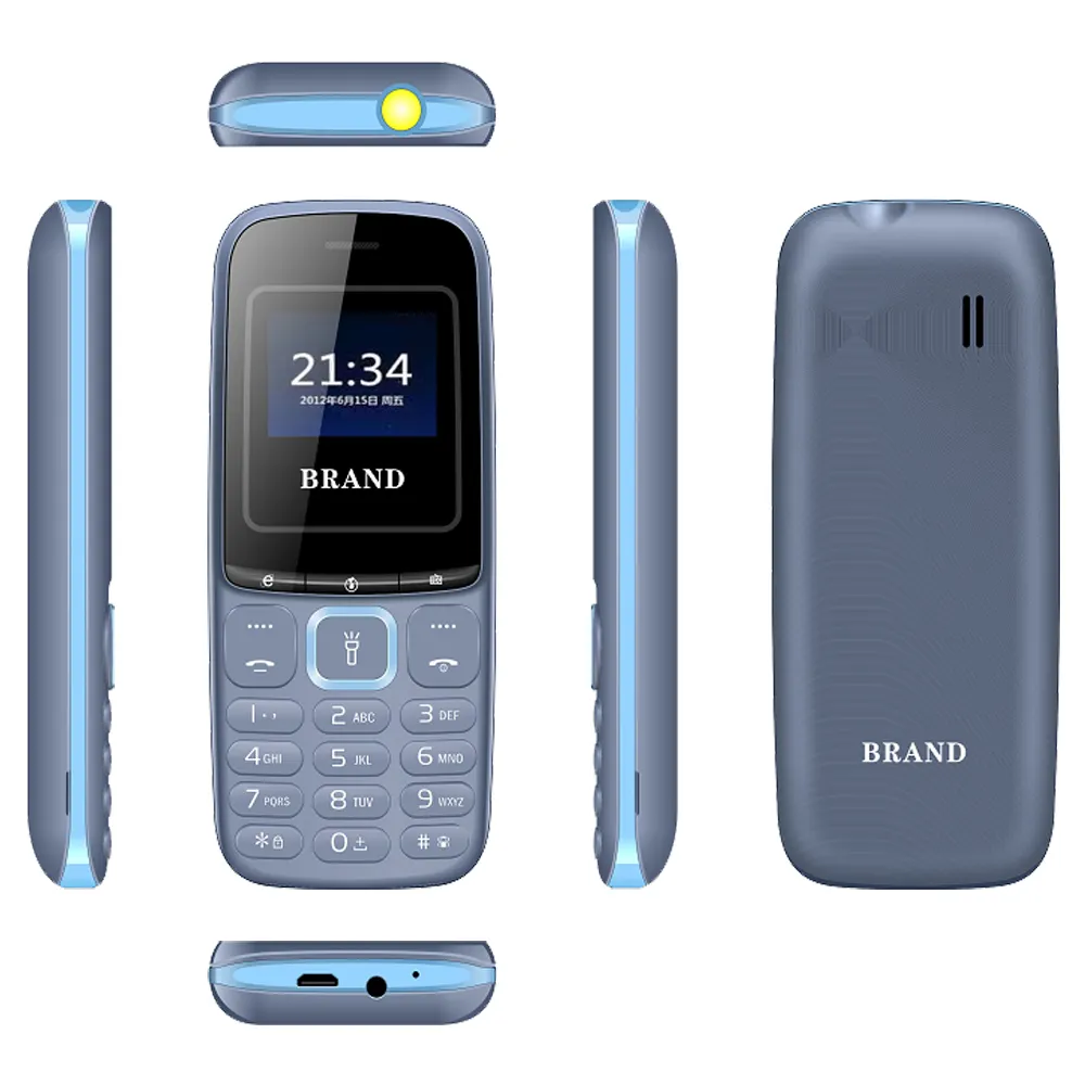 Unlocked 1.8 inch CDMA music hot key playing bar feature phone 2g with camera big torch for OEM