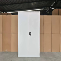 Armoire à dossiers métallique latérale avec étagères réglables, rangement robuste en acier pour l'organisation des documents de bureau, acier laminé à froid