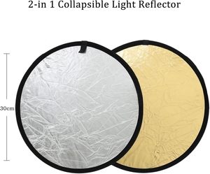 Panneau réflecteur 2-en-1 60cm/80cm/110cm - Argent/Or pour lumière douce, photographie de portrait et photographie en studio - Product Image 3