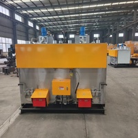 Machine à pétrir thermoplastique à double chaudière à contrôle de température 2000 kg, pompe à moteur diesel 28 CV pour marquage routier