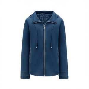 HDJ Women's Fashion <b>Denim</b> Blue Reversible AD-N5 Women Plus Size <b>Coat</b> Jacket - Product Image 1