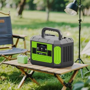 Générateur solaire portable 500W avec <span class=keywords><strong>batterie</strong></span> LiFePO4, onduleur à onde sinusoïdale pure, contrôleur MPPT et <span class=keywords><strong>batterie</strong></span> <span class=keywords><strong>externe</strong></span> pour situations d'urgence - Product Image 1
