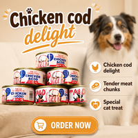 Nourriture humide pour chat aux saveurs mélangées en conserve de 85 g, riche en protéines, poulet, saumon, poisson, collations saines pour animaux de compagnie