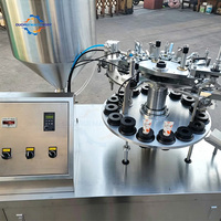 Viscosity Ready Shoe Polish Hair Dye Skin Ointment Pigment Metal Tube Semi Automatic Single Station Tube Filling Sealing Machine