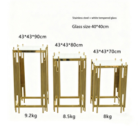 Support de présentation de fleurs en acier inoxydable personnalisé en usine pour les événements de banquet, les événements de mariage, la table de desserts